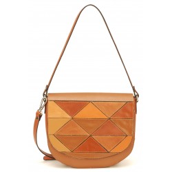 Sac épaule cuir Mocca - M65-02