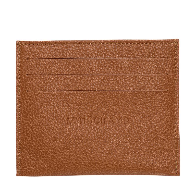 Porte-Cartes Plat Le Foulonné en Cuir - Longchamp Porte-Cartes Plat Le Foulonné en Cuir - Longchamp