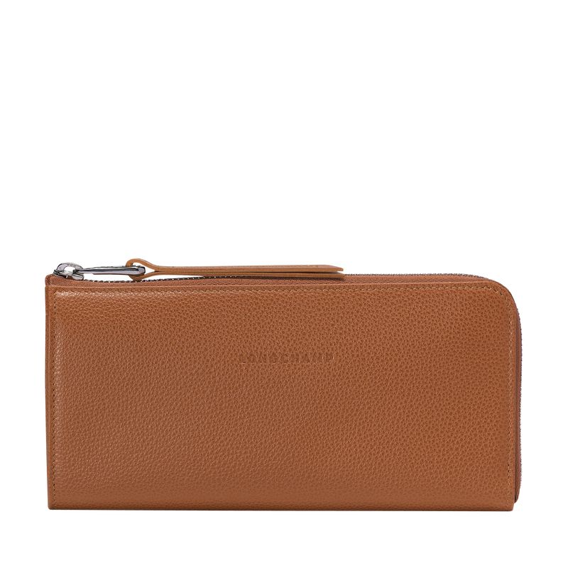 Compagnon Zippé Le Foulonné en Cuir - Longchamp Compagnon Zippé Le Foulonné en Cuir - Longchamp