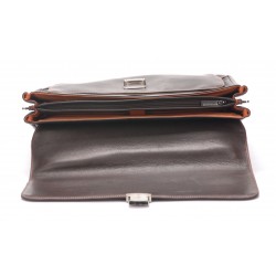 Serviette 2 soufflets Pablo cuir plongé