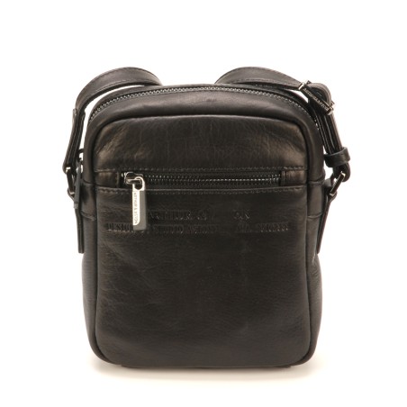Sac travers Pablo en cuir plongé
