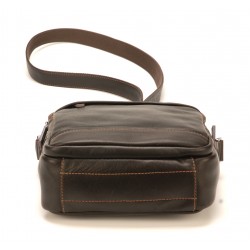 Sac travers Pablo en cuir plongé