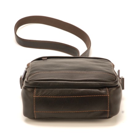 Sac travers Pablo en cuir plongé