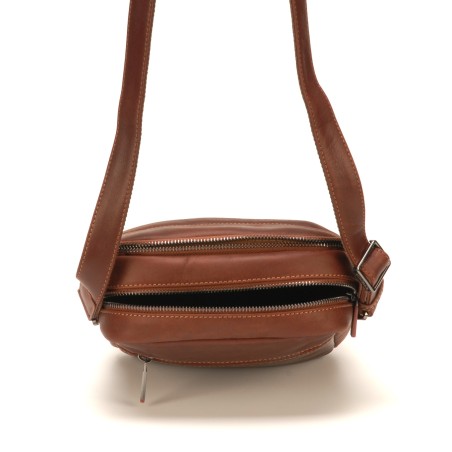 Sac travers Pablo en cuir plongé