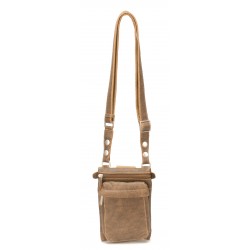 Pochette plate travers ou ceinture Cristiano cuir destroy