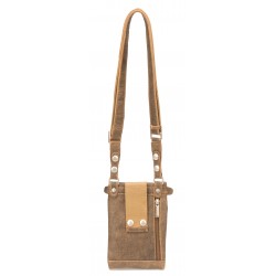 Pochette plate travers ou ceinture Cristiano cuir destroy