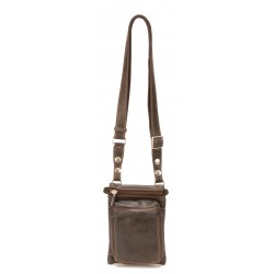 Pochette plate travers ou ceinture Cristiano cuir destroy