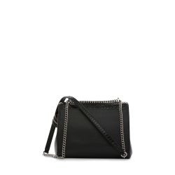 Sac Bandoulière Rabat M Ninon en Cuir Python Noir - Lancel