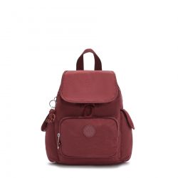 Sac à Dos City Pack Mini Intense Maroon en Toile - Kipling