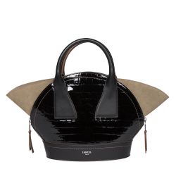 Sac à Main Macaron Croco en Cuir - Lancel