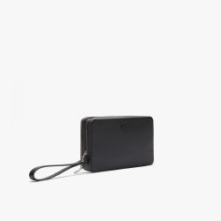 Pochette Zippée Chantaco en Cuir - Lacoste