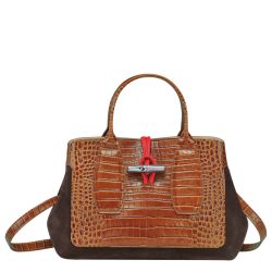 Sac à Main M Roseau Frame en Cuir - Longchamp