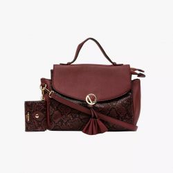 Sac à Main Ily Effet Python en Synthétique - Lollipops