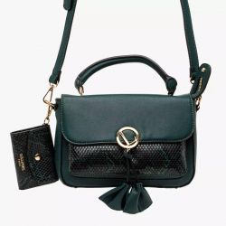 Sac Bandoulière M Ily Effet Python en Synthétique - Lollipops