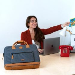 Porte-Documents Messenger en Toile - Cabaia