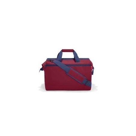 Sac de Voyage Allrounder L Pocket Glencheck Red en Toile - Reisenthel
