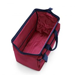 Sac de Voyage Allrounder L Pocket Glencheck Red en Toile - Reisenthel