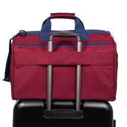 Sac de Voyage Allrounder L Pocket Glencheck Red en Toile - Reisenthel