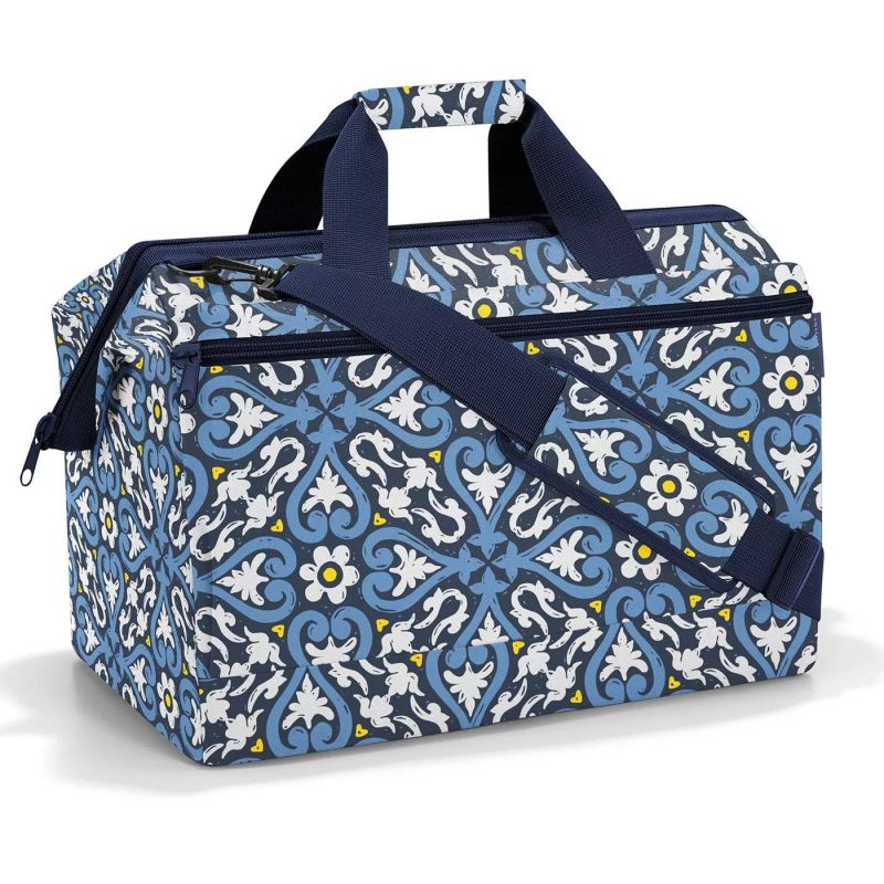 Sac de Voyage Allrounder L Pocket Floral en Toile - Reisenthel