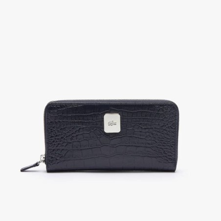 Portefeuille Amelia en Cuir Façon Croco - Lacoste