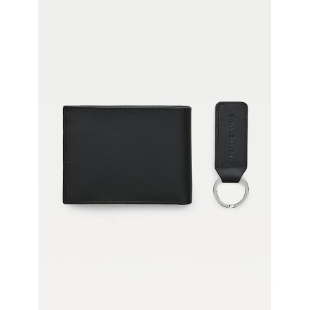 Coffret GP Eton Portefeuille + Porte-Clés en Cuir - Tommy Hilfiger
