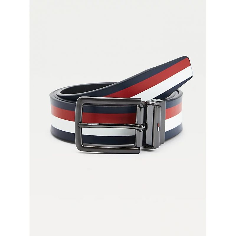 Ceinture Réversible 115cm Noir en Cuir - Tommy Hilfiger