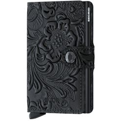 Porte-Cartes et Billets MiniWallet Ornament en Cuir Texturé - Secrid