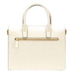 Sac à main Naomi cuir façon autruche