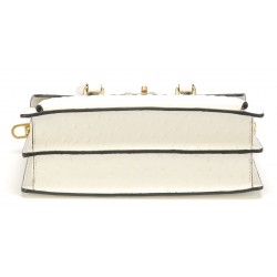 Sac à main Naomi cuir façon autruche