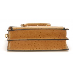 Sac à main Naomi cuir façon autruche