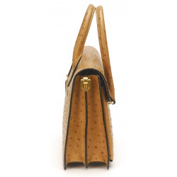 Sac à main Naomi cuir façon autruche