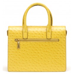 Sac à main Naomi cuir façon autruche