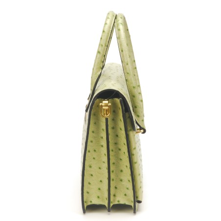 Sac à main Naomi cuir façon autruche