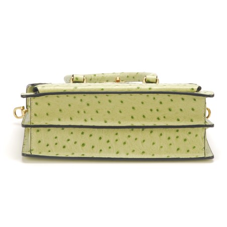 Sac à main Naomi cuir façon autruche