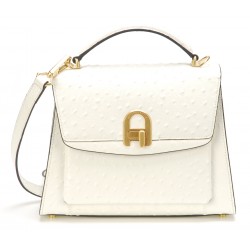 Sac à main Naomi cuir façon autruche