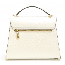 Sac à main Naomi cuir façon autruche