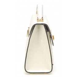 Sac à main Naomi cuir façon autruche