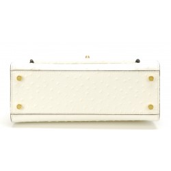 Sac à main Naomi cuir façon autruche