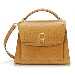 Sac à main Naomi cuir façon autruche