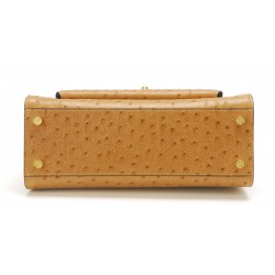 Sac à main Naomi cuir façon autruche