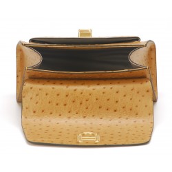 Sac à main Naomi cuir façon autruche
