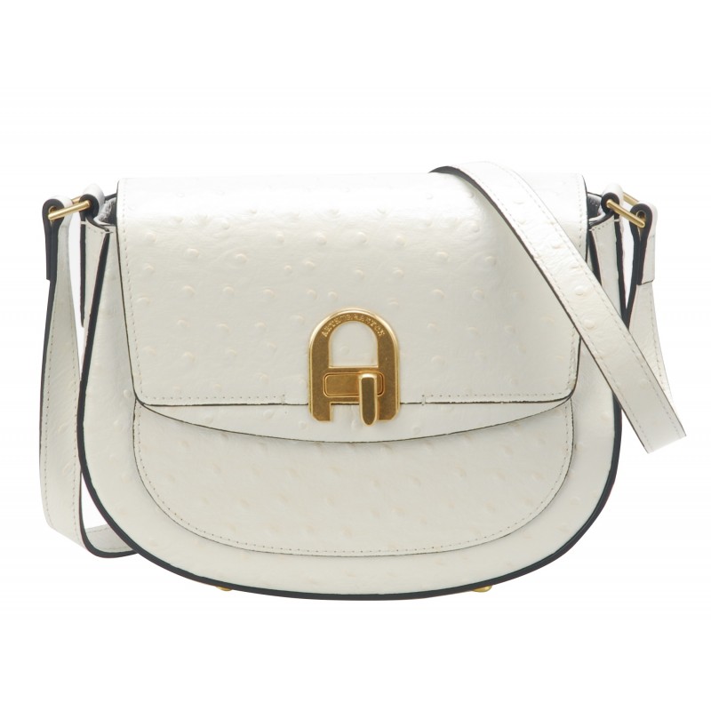 Sac bandoulière Naomi cuir façon autruche Sac bandoulière Naomi cuir façon autruche