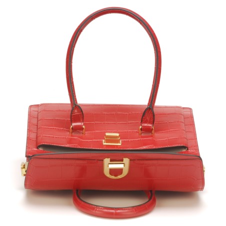 Sac à main Romy cuir façon croco