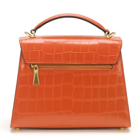 Sac à main Romy cuir façon croco