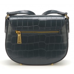 Sac bandoulière Romy cuir façon croco