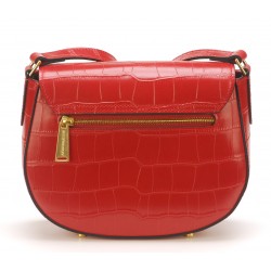 Sac bandoulière Romy cuir façon croco