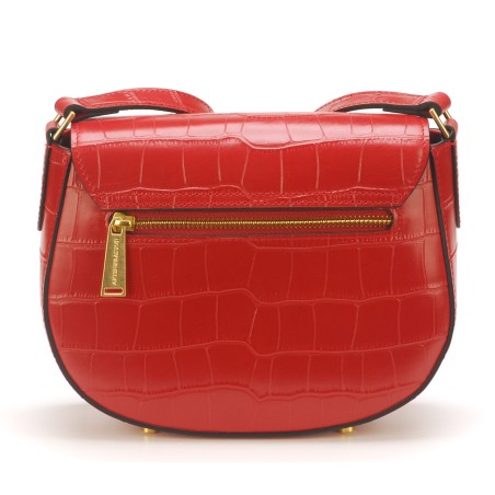 Sac bandoulière Romy cuir façon croco