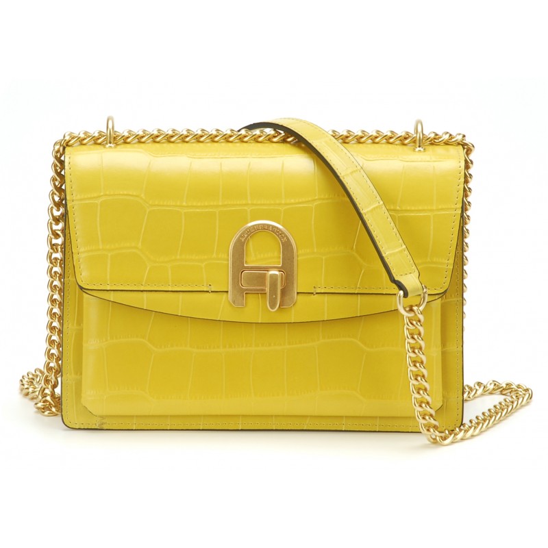 Sac bandoulière Romy cuir façon croco Sac bandoulière Romy cuir façon croco