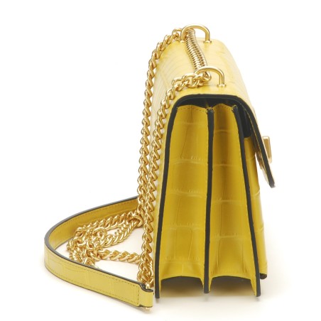 Sac bandoulière Romy cuir façon croco