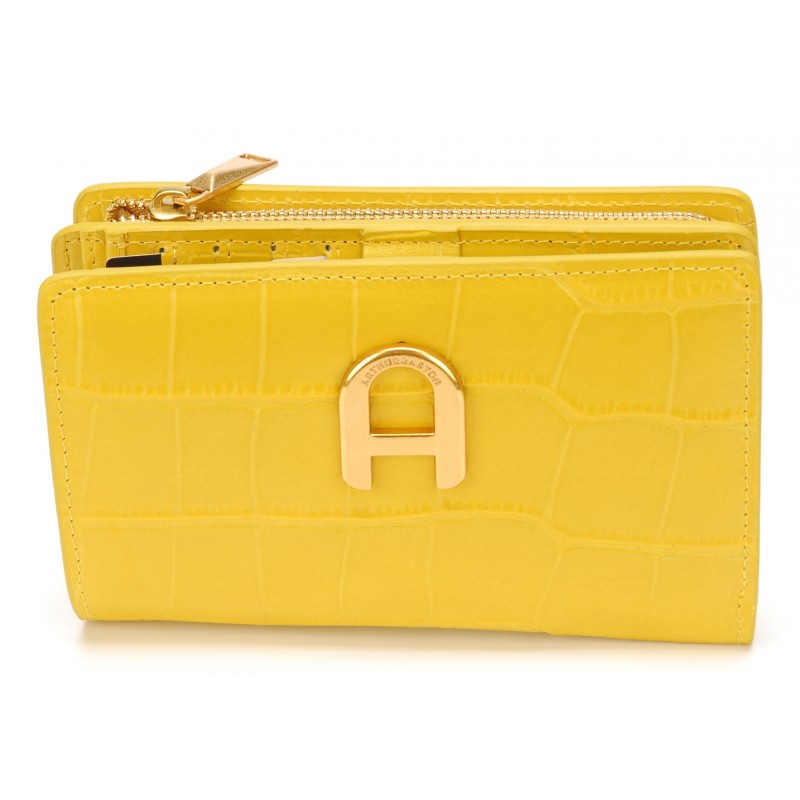 Portefeuille Romy cuir façon croco